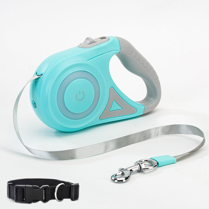 The Pet Porch Retractable Dog Leash & Collar for Small & Medium Pets | Automatic Traction Rope