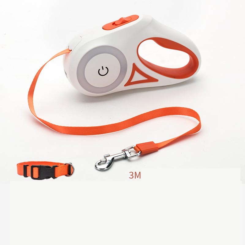 The Pet Porch Retractable Dog Leash & Collar for Small & Medium Pets | Automatic Traction Rope