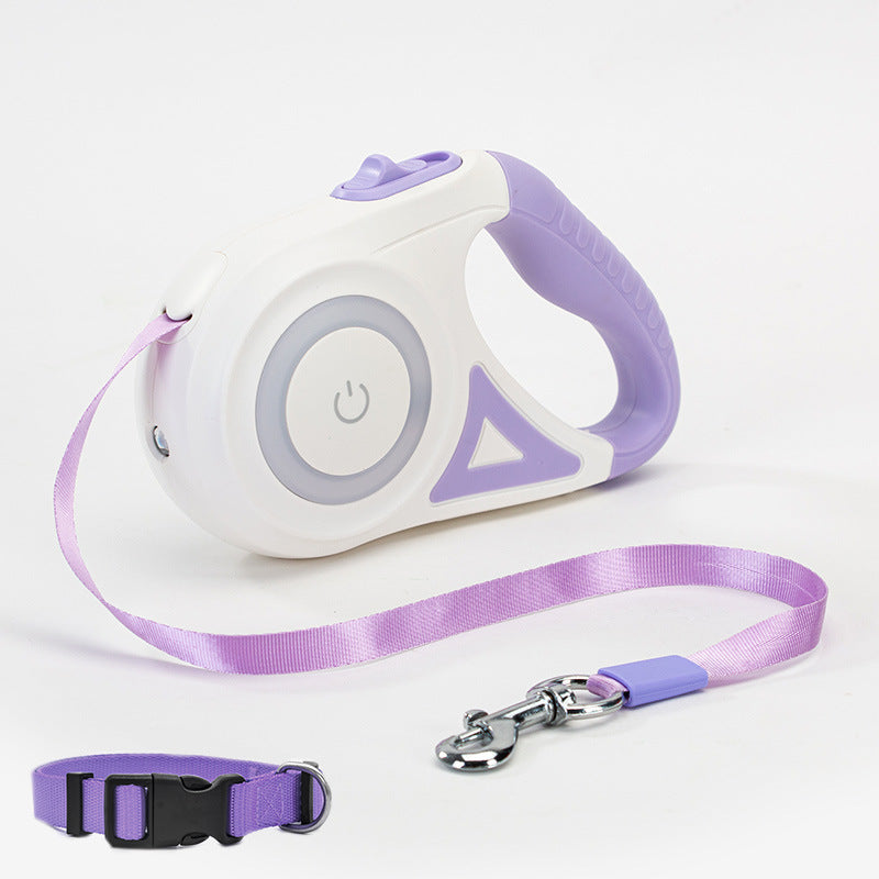 The Pet Porch Retractable Dog Leash & Collar for Small & Medium Pets | Automatic Traction Rope