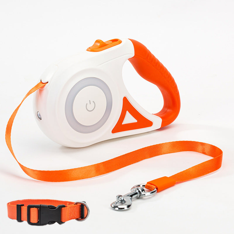 The Pet Porch Retractable Dog Leash & Collar for Small & Medium Pets | Automatic Traction Rope